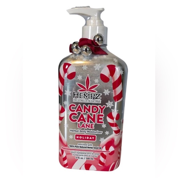 Hempz Other - Hempz Candy Cane Lane Herbal Body Moisturizer in Silver and Red
